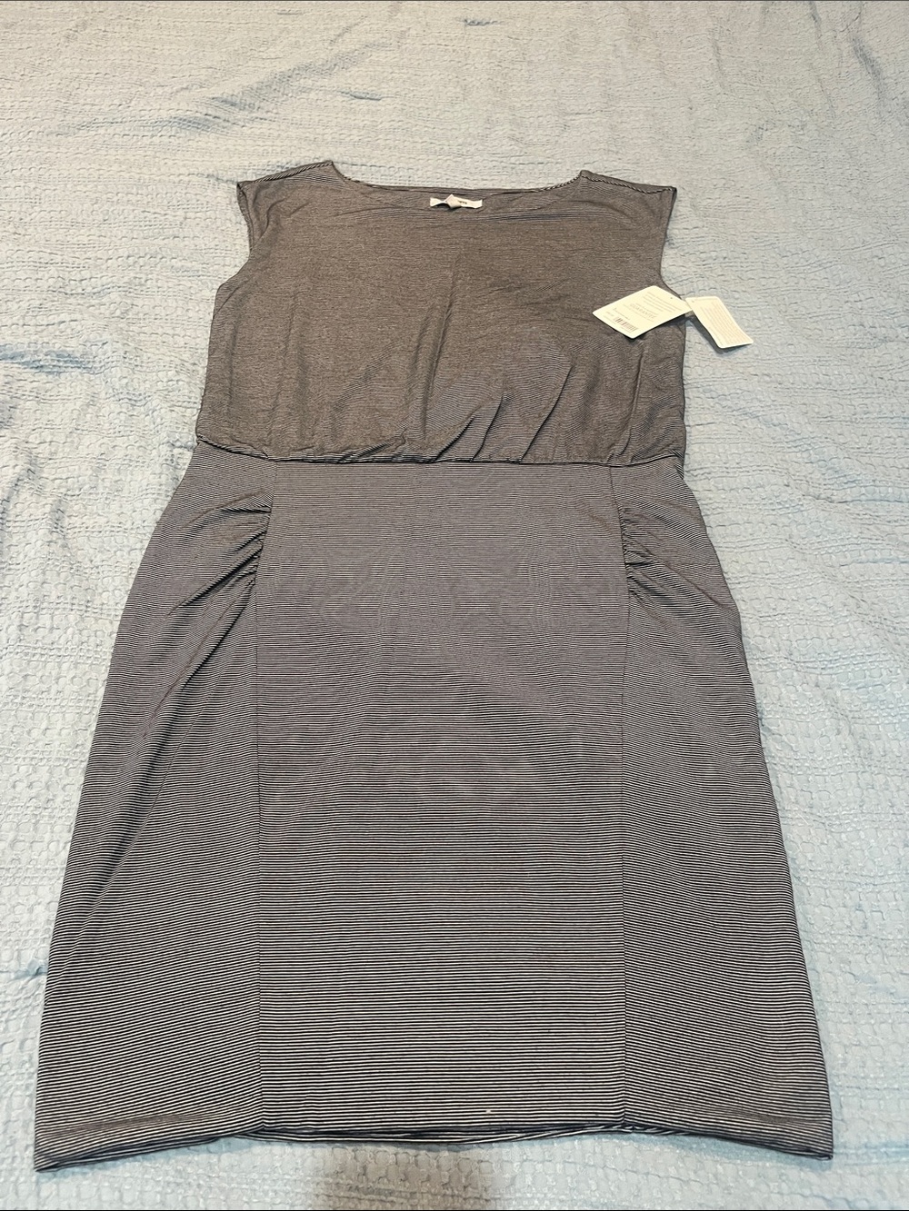 Athleta Slate Gray Cap-Sleeve Midi Dress